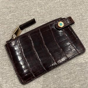 Tiffany and Co crocodile card case.